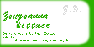 zsuzsanna wittner business card